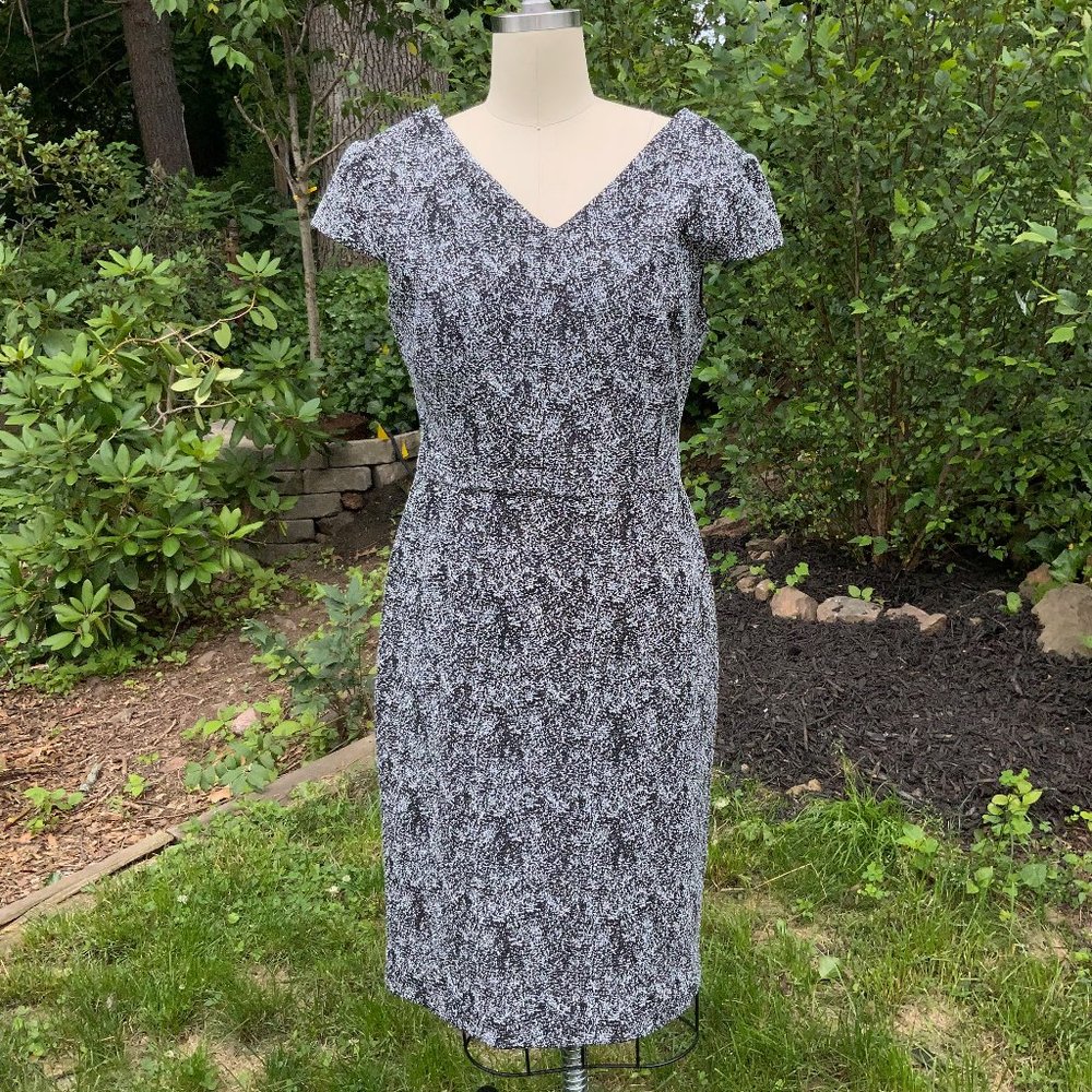 Betsey Johnson Black/Silver Cocktail Dress Sz 10 M